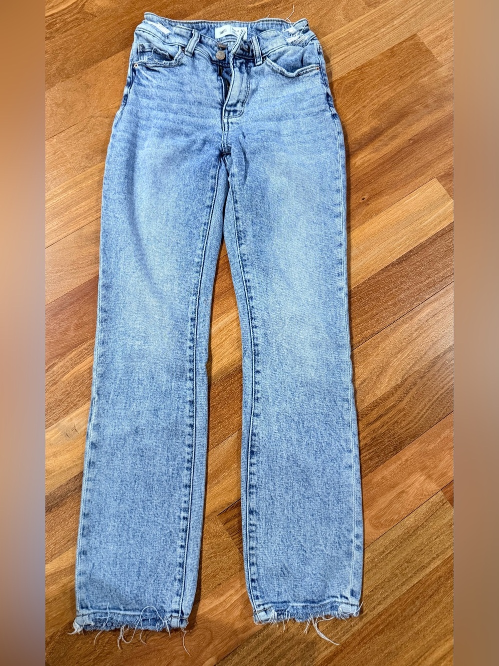 BKE Light Blue Billie slim fit straight leg jeans high rise 24s